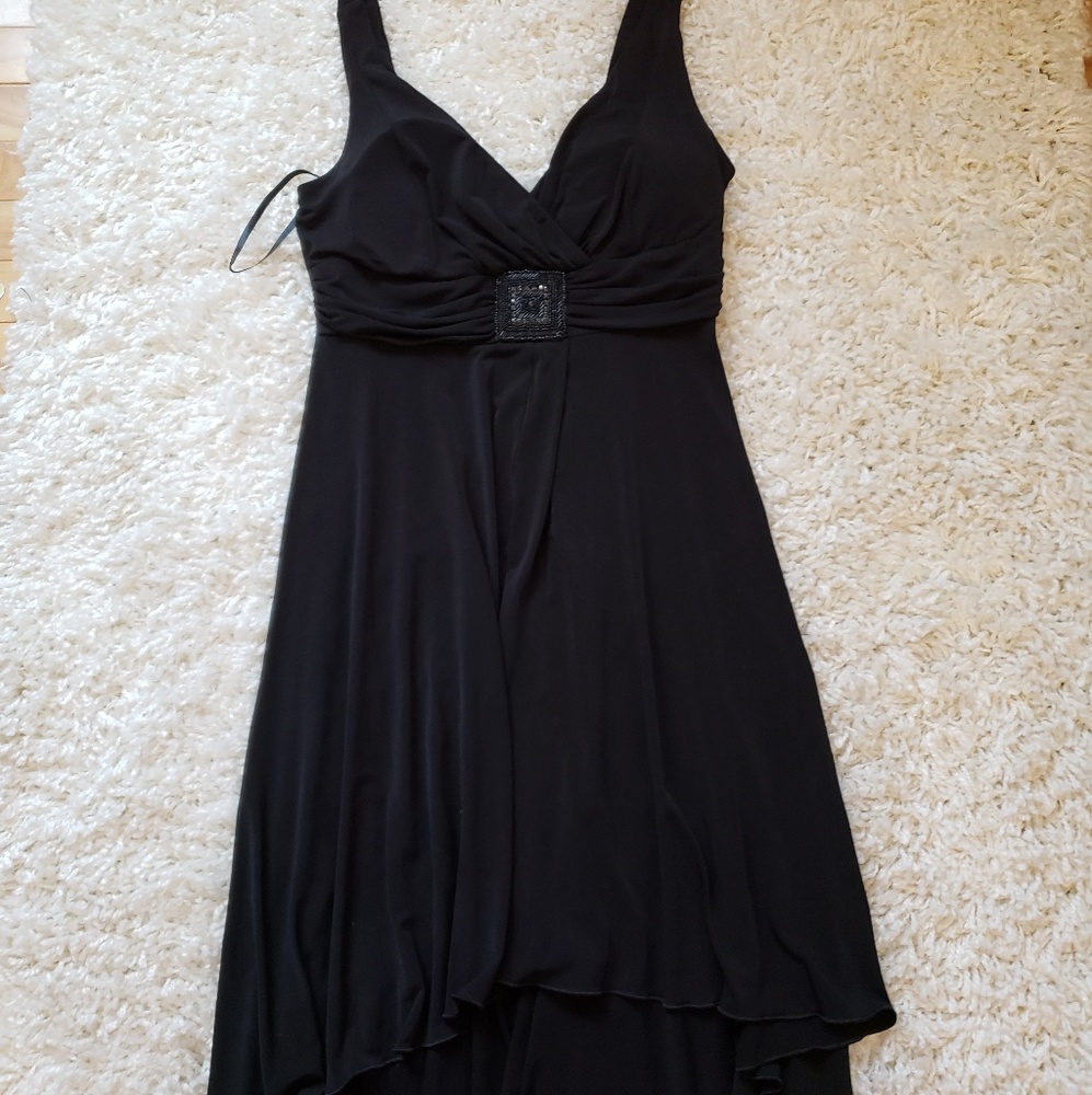 Black semi formal high low dress